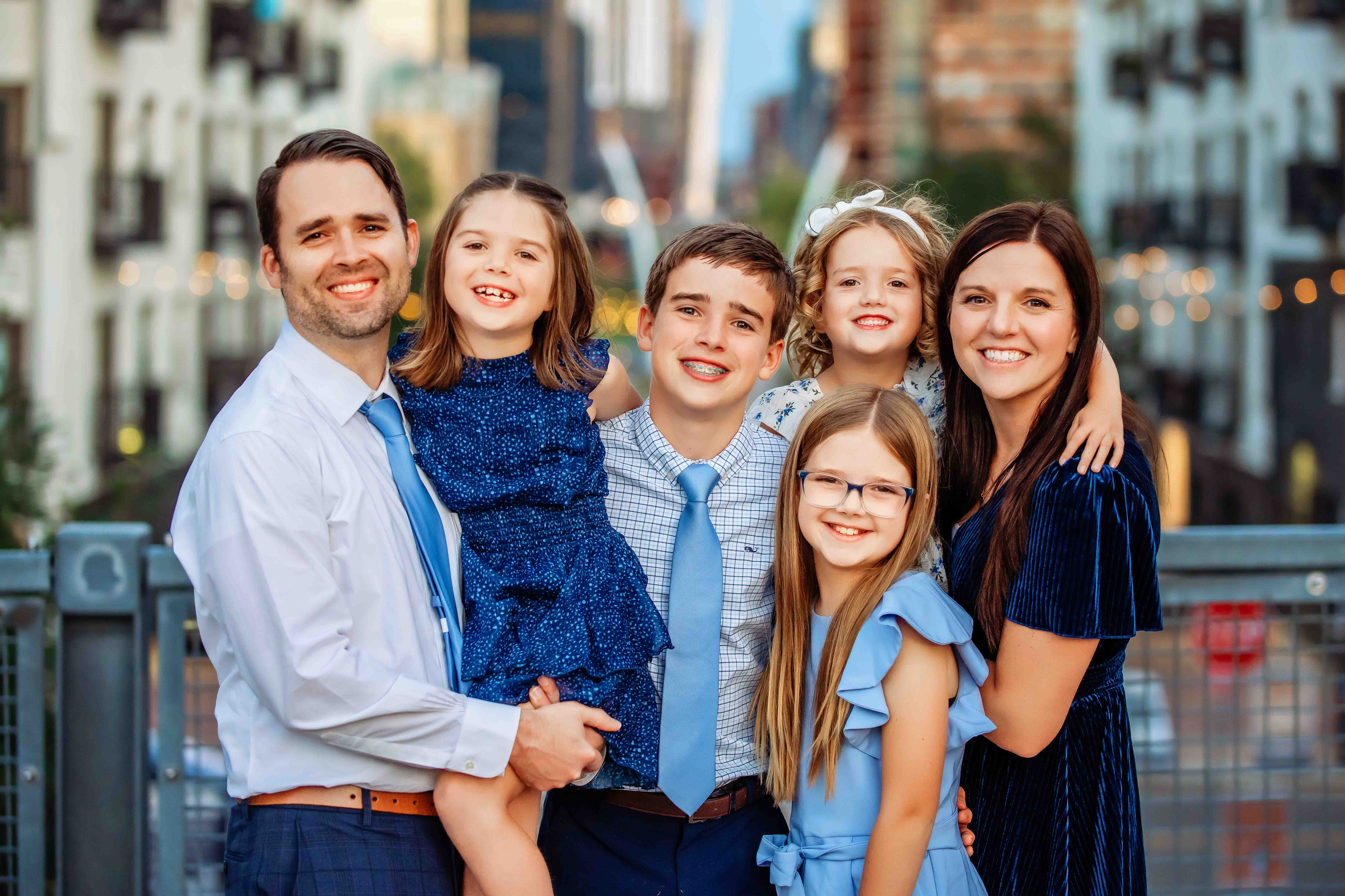 Dr. Christiansen with his wife and four children